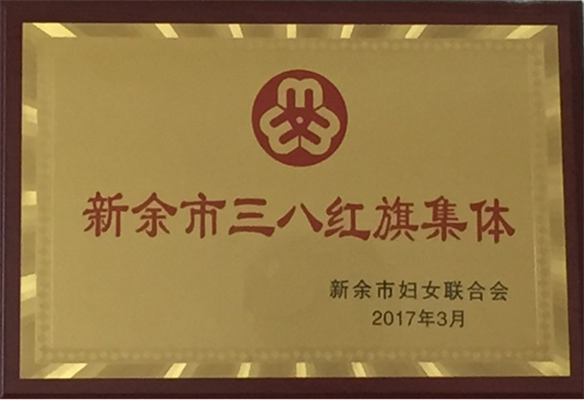 獲得2017年新余市三八紅旗集體稱號